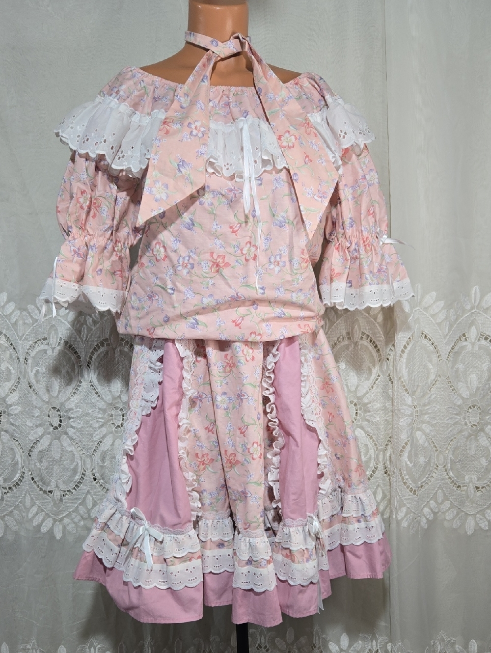 Pitchfork Brand Vintage Square Dance Outfit Size Small